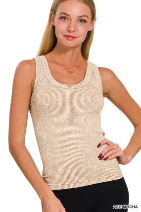 2-way Neckline Ribbed Top