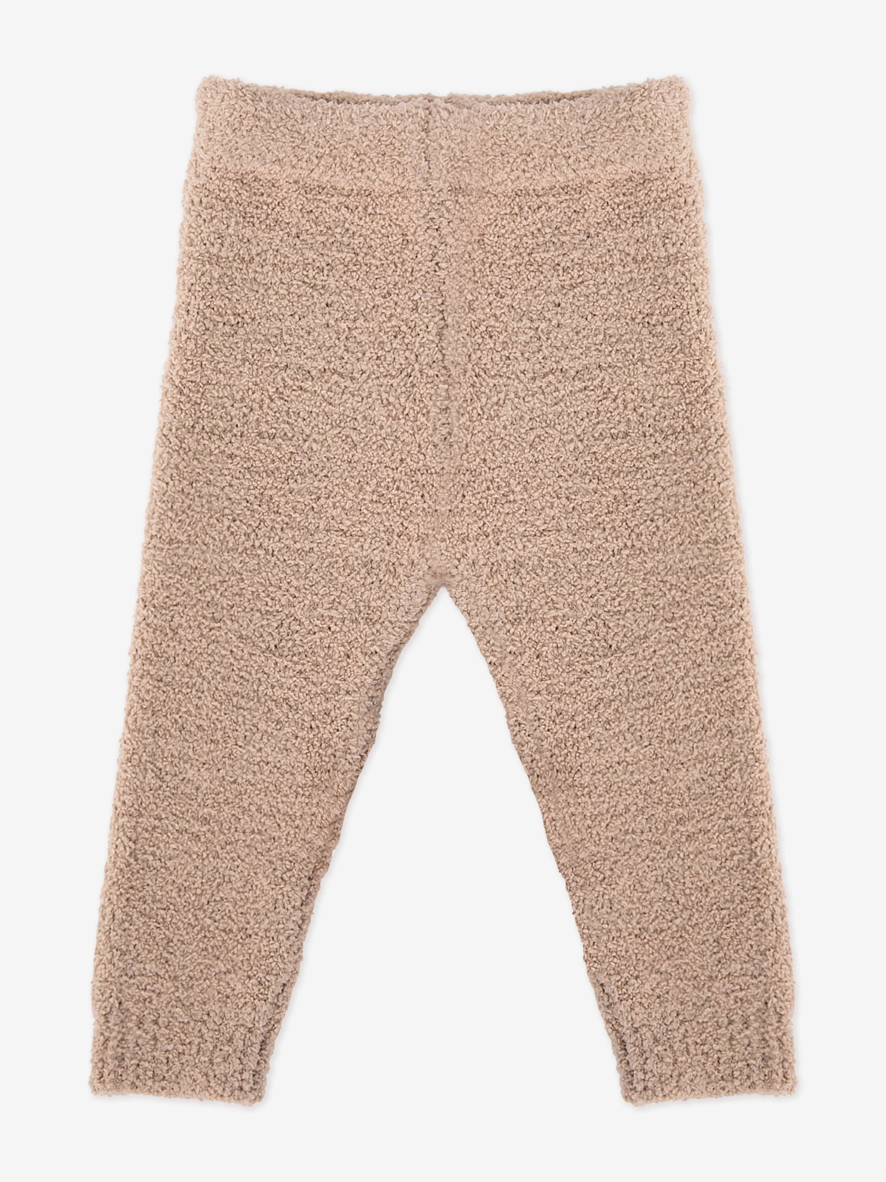 7AM Enfant Baby Fuzzy Leggings in Beige