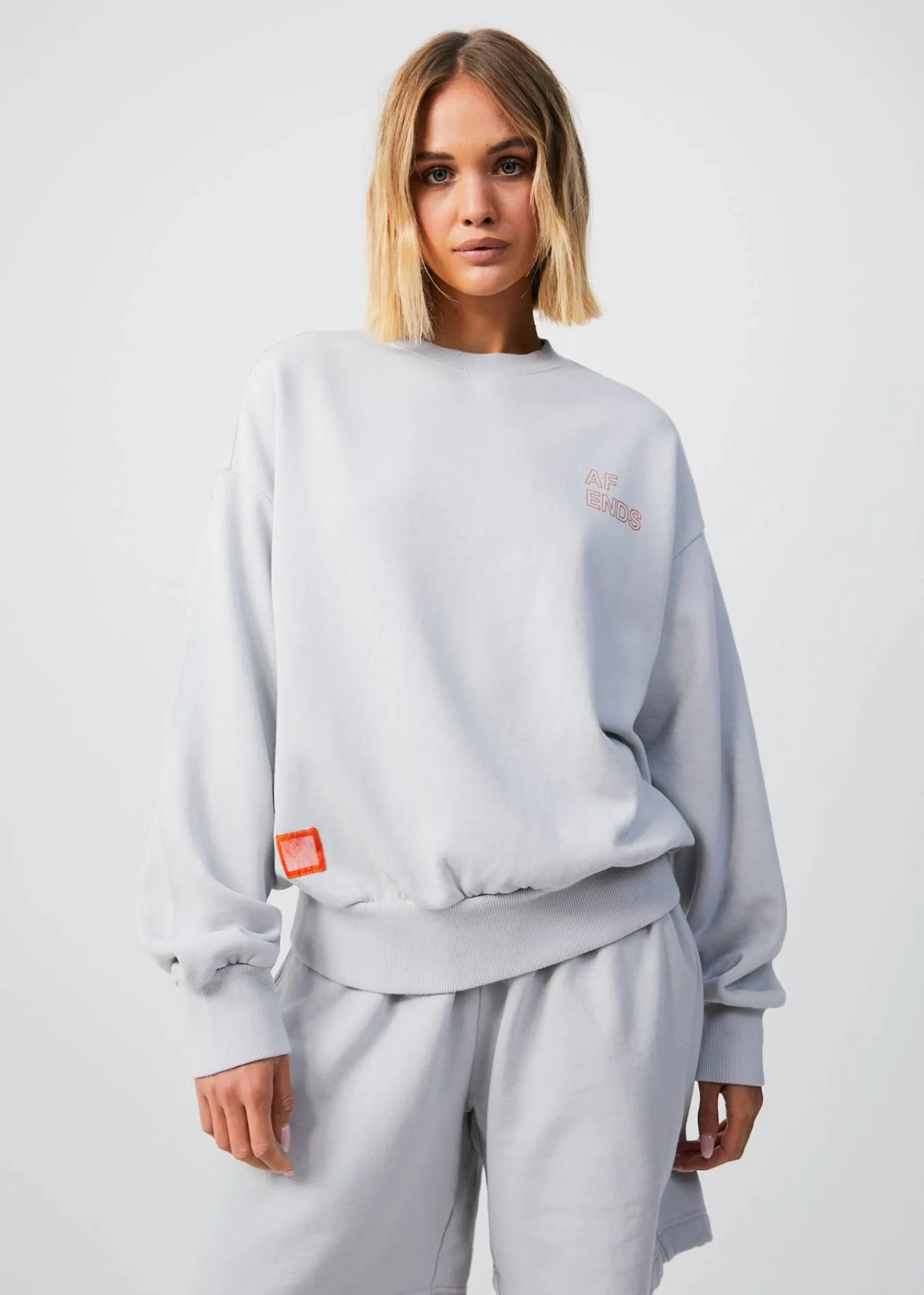 AFENDS Unisex Conditional - Unisex Crew Neck Jumper - Smoke