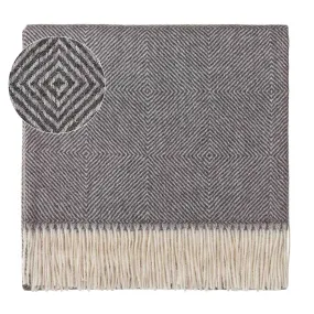 Alanga Alpaca Blanket [Grey melange/Off-white]