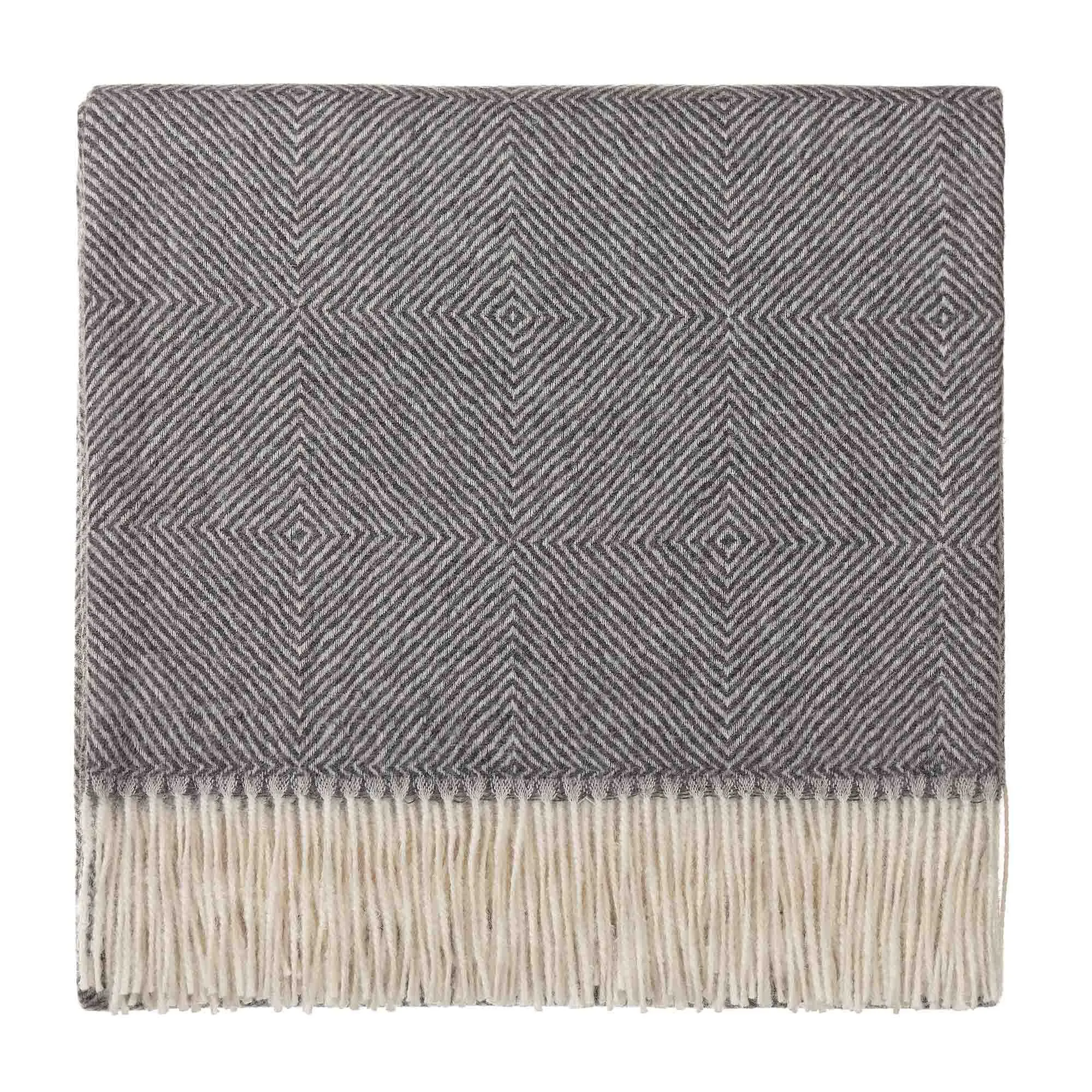 Alanga Alpaca Blanket [Grey melange/Off-white]