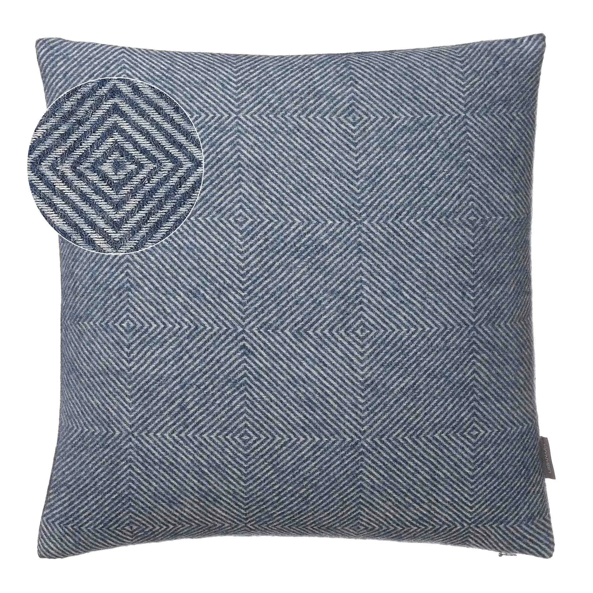 Alanga Cushion Cover [Denim blue/Off-white]