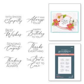 Always You Timeless Sentiments Press Plates from the Timeless Collection