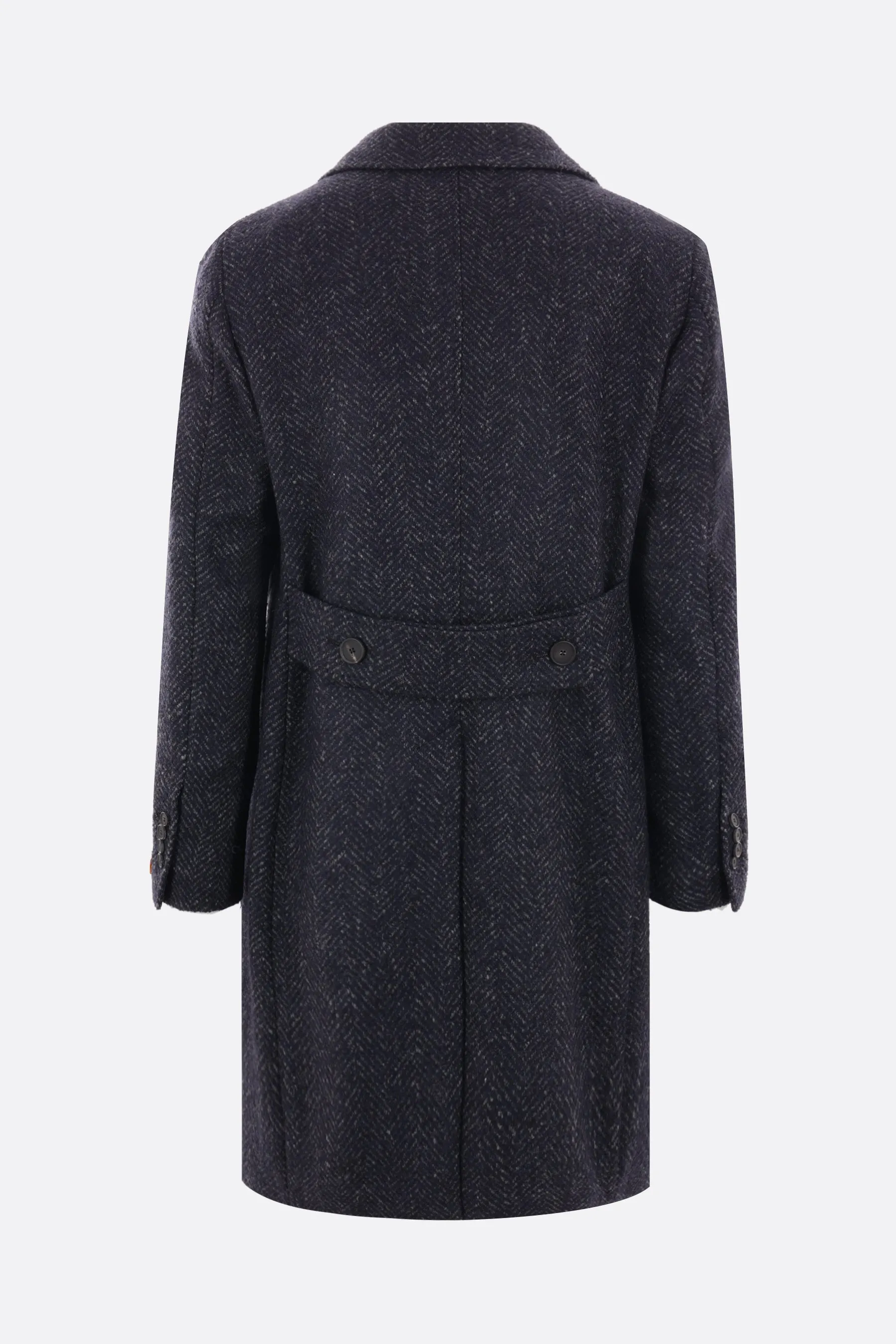 Arden Double-breasted Wool Blend Coat