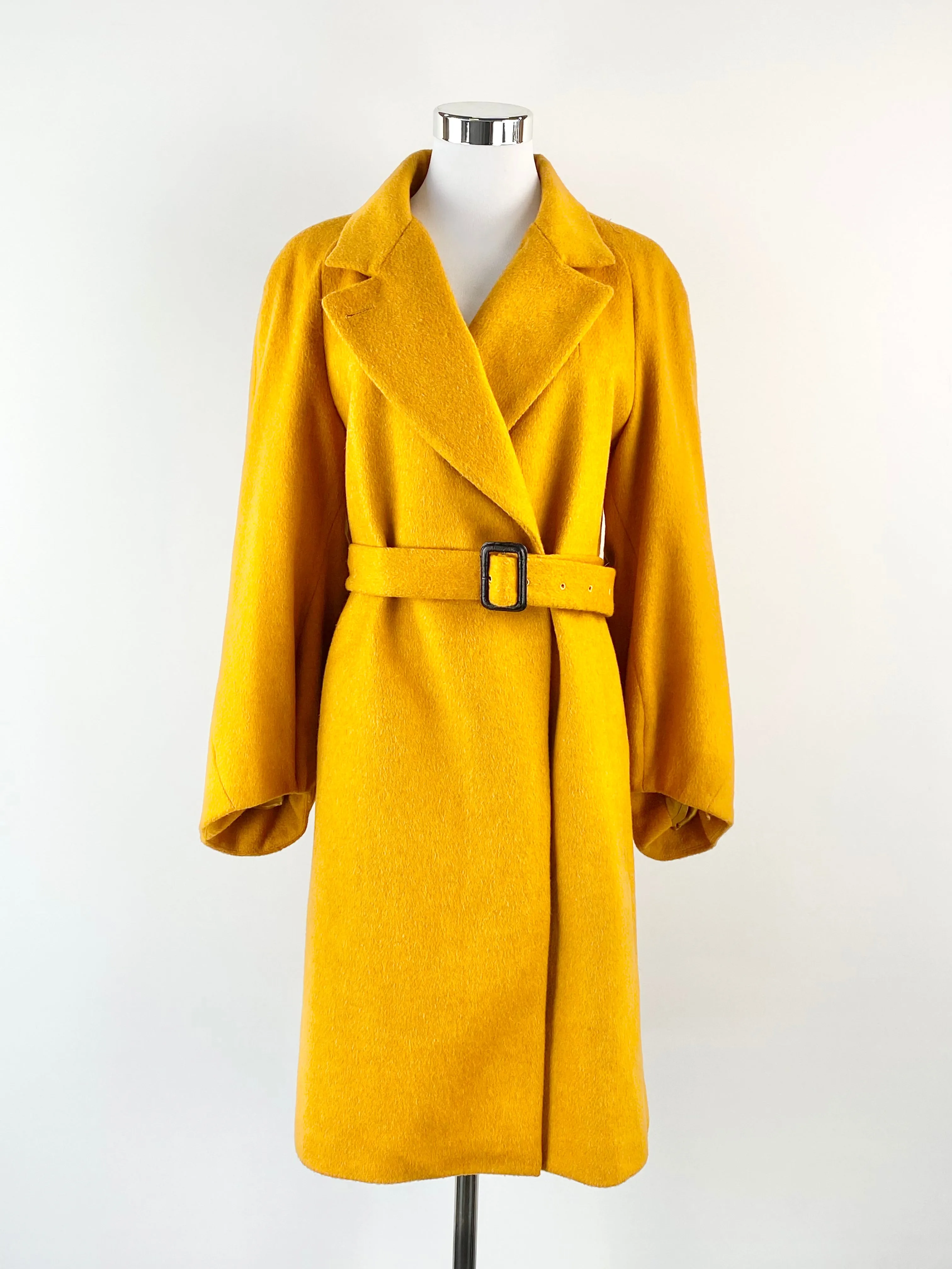 Arthur Galan Butterscotch Wool Blend Coat - AU12