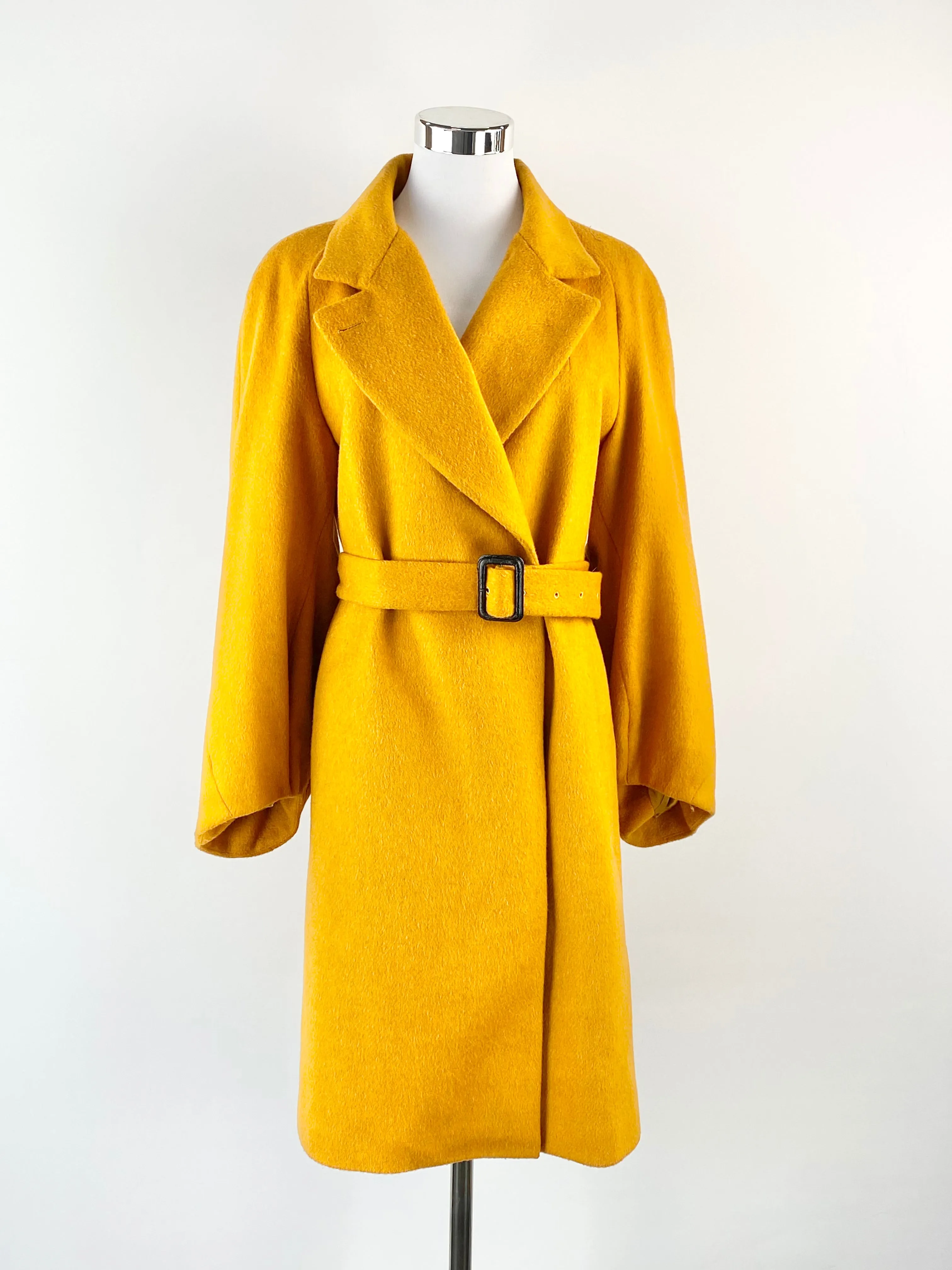 Arthur Galan Butterscotch Wool Blend Coat - AU12