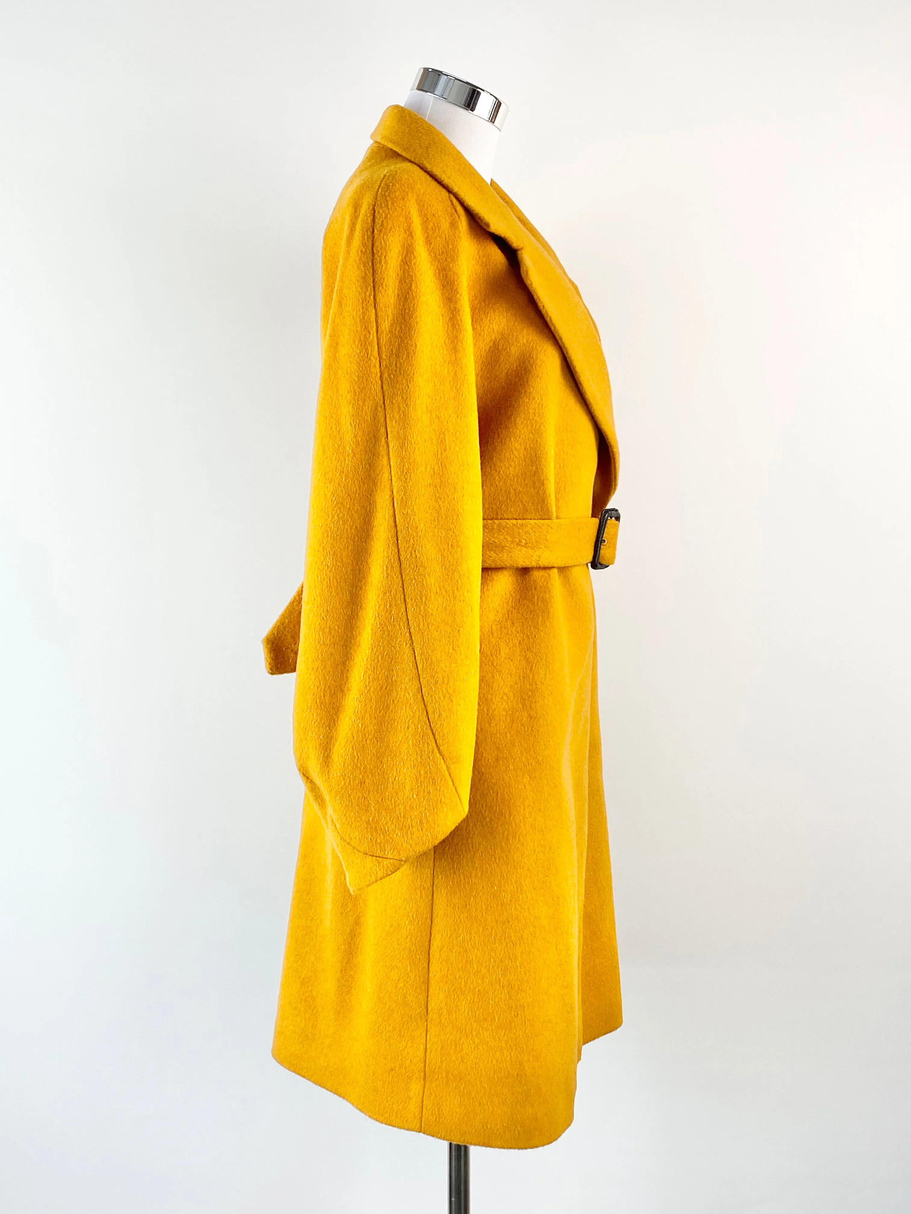 Arthur Galan Butterscotch Wool Blend Coat - AU12