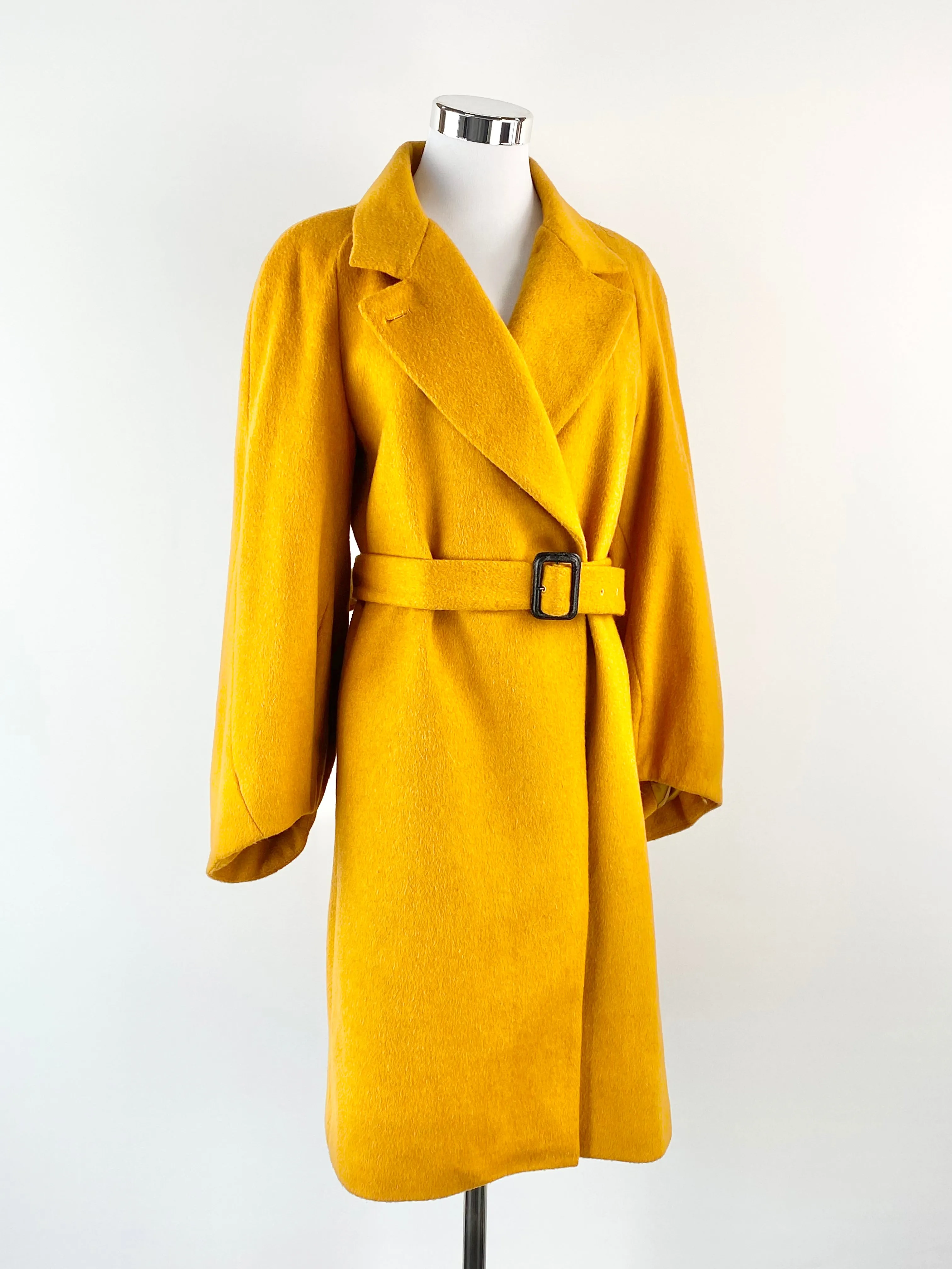 Arthur Galan Butterscotch Wool Blend Coat - AU12