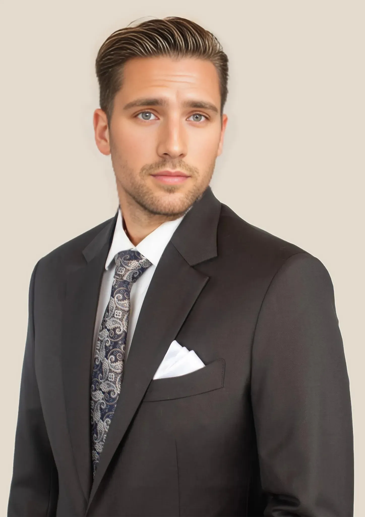 Astor Sable Brown Twill Suit