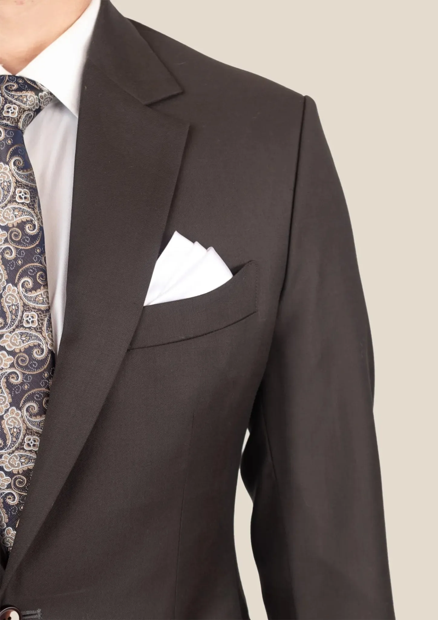 Astor Sable Brown Twill Suit