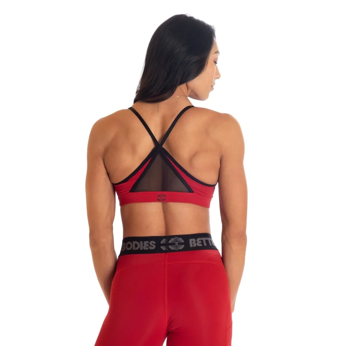 Better Bodies Highbridge Mesh Bra - Chilli Red