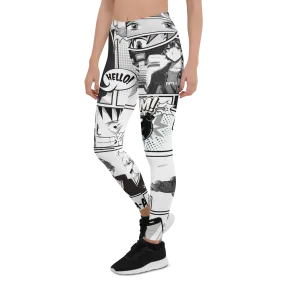 Black and White Comic Leggings