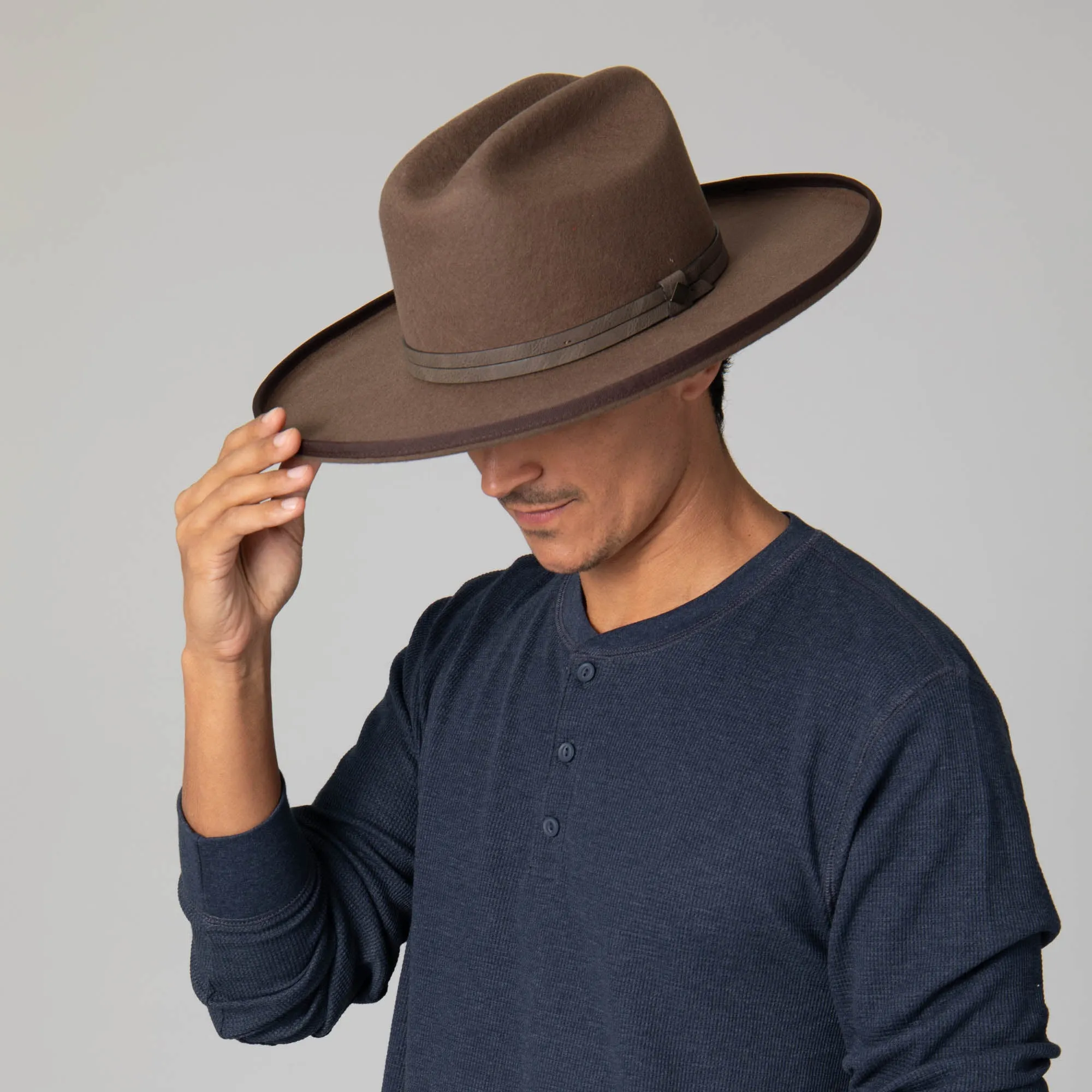 Black Label Wool Felt Cattleman's Crease Fedora