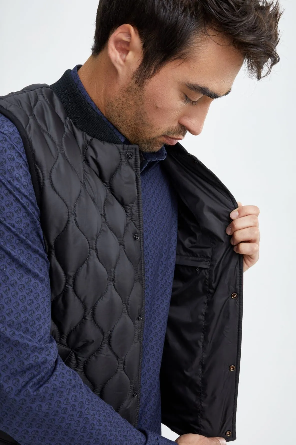 Black Quilted Puffer Vest