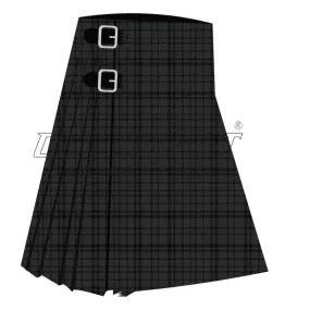 Black Shadow Premium Tartan Kilt