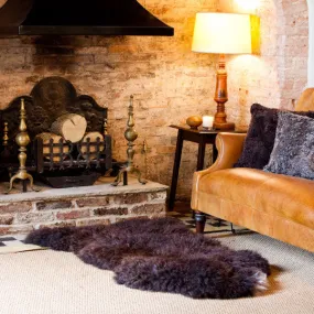 British Sheepskin Rugs - Brown Natural