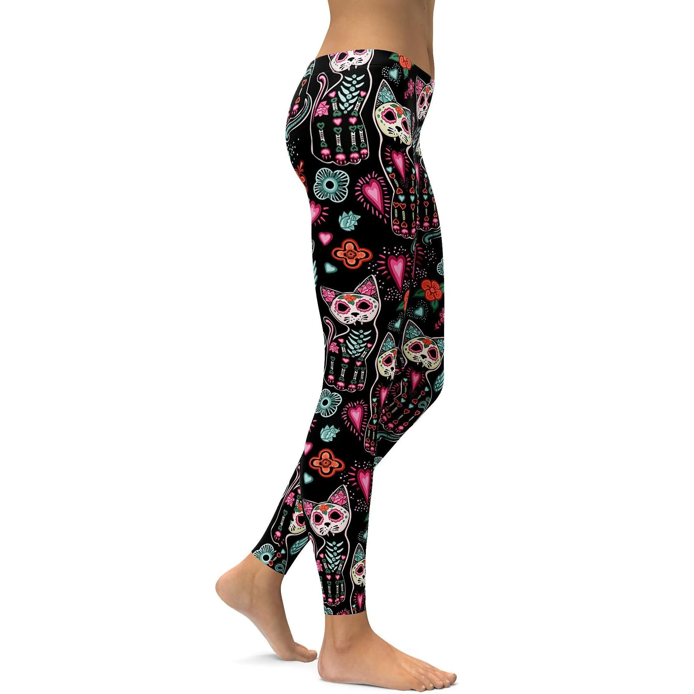 Calavera Cat Leggings