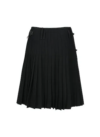 Camtton Twill Wool Kilt | Black