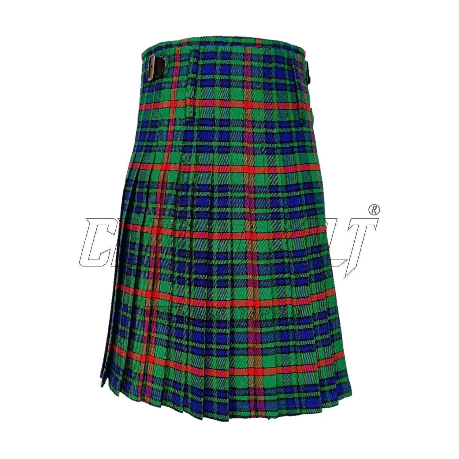 Casual Green Tartan Kilt