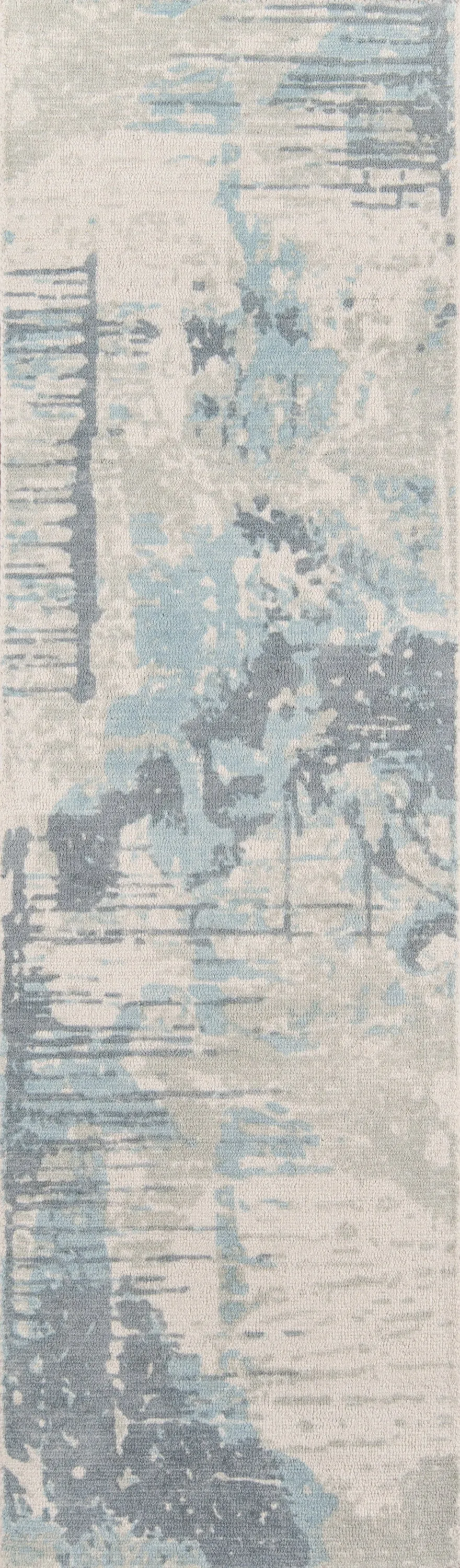 Casual Hand Tufted Blue Rug