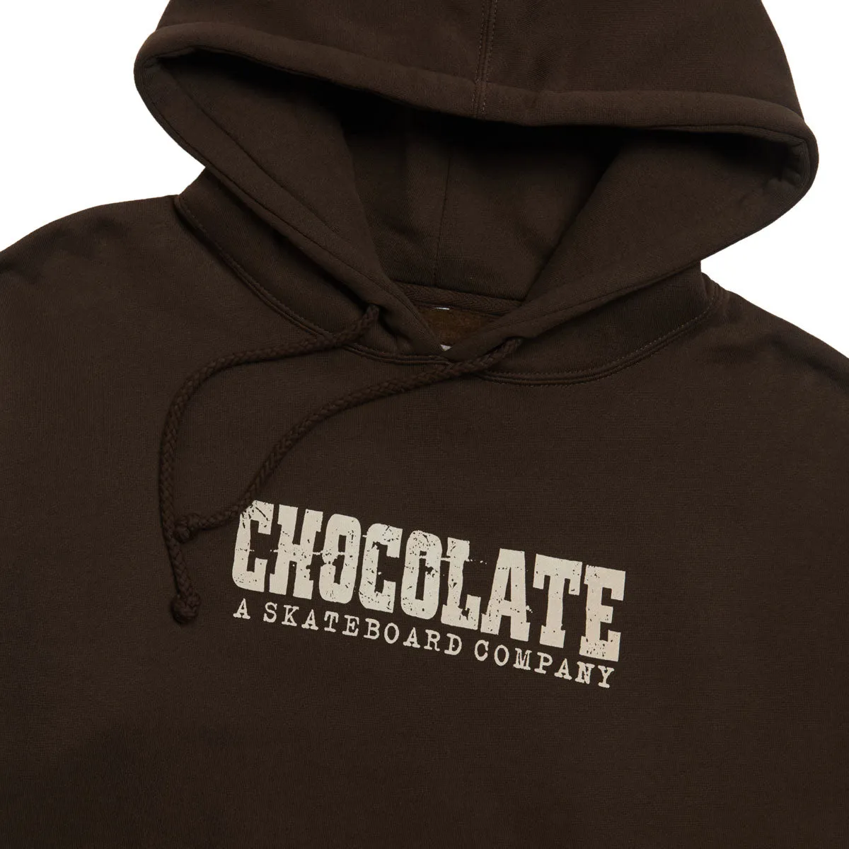 Chocolate Western Pullover Hoodie - Brown