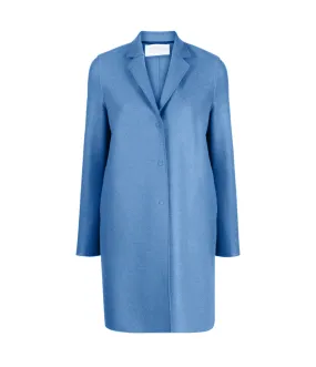 Cocoon Coat in Denim Blue