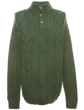 Dark Green Chaps Jumper - M