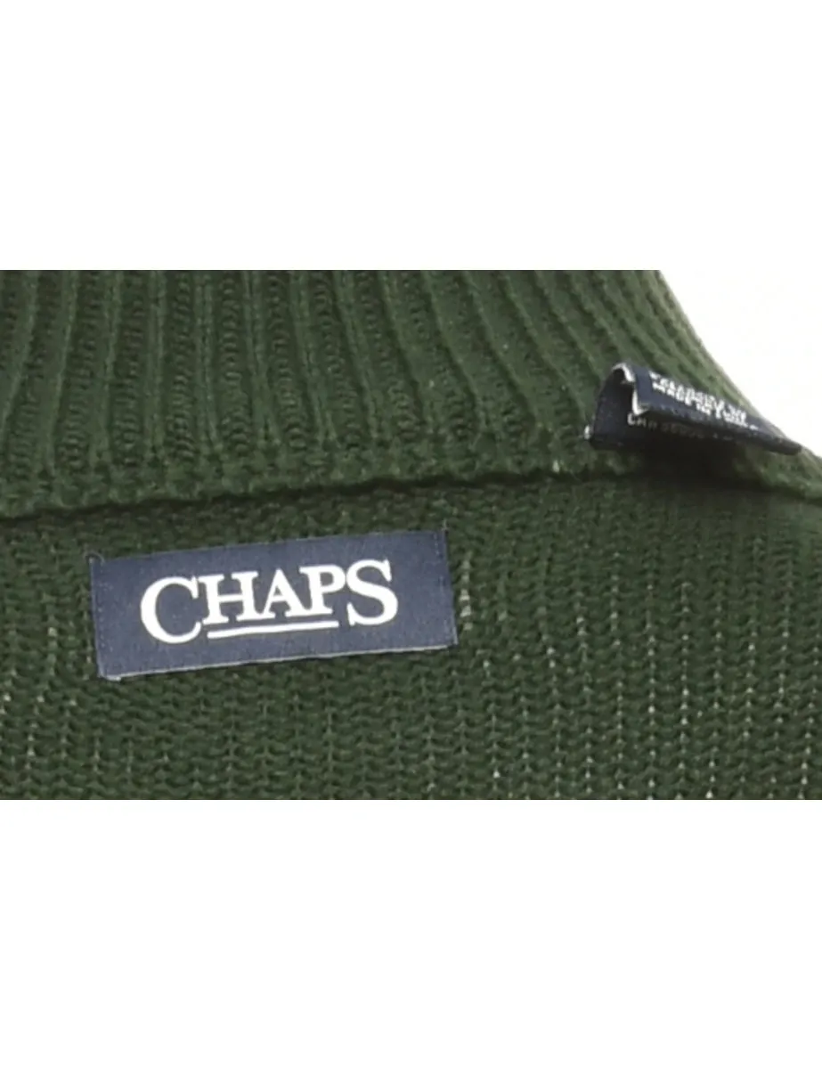 Dark Green Chaps Jumper - M