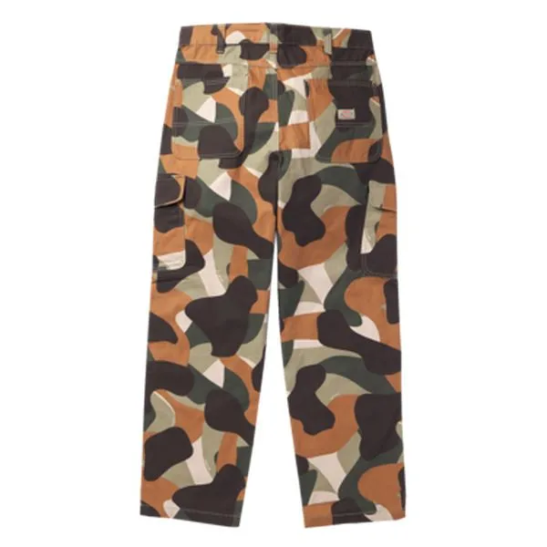 Dickies Regular Fit Double Knee Duck Camo Canvas Cargo Pants Imperial Green