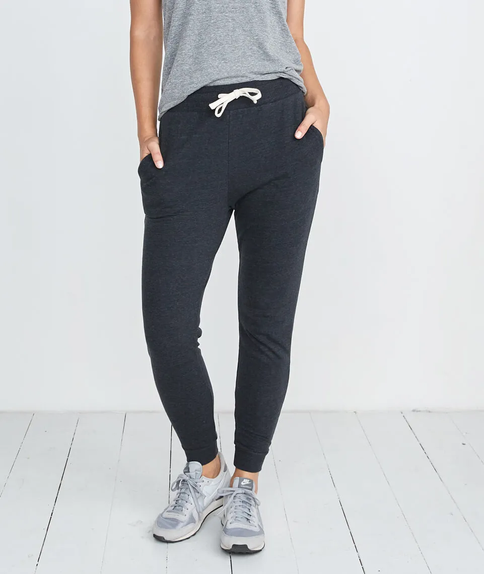 Double Knit Jogger in Faded Black