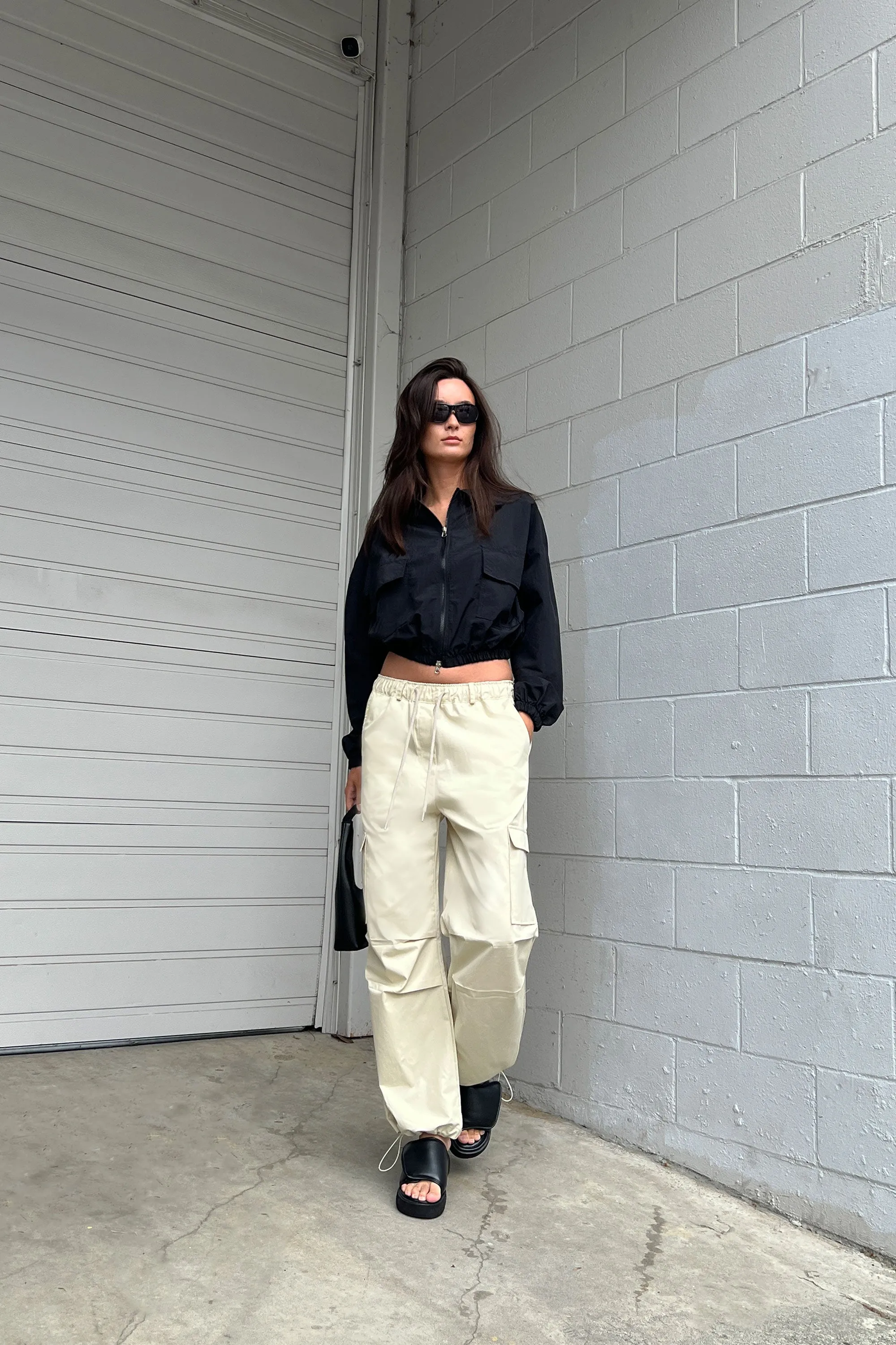 DRAWSTRING WAIST CARGO PANT