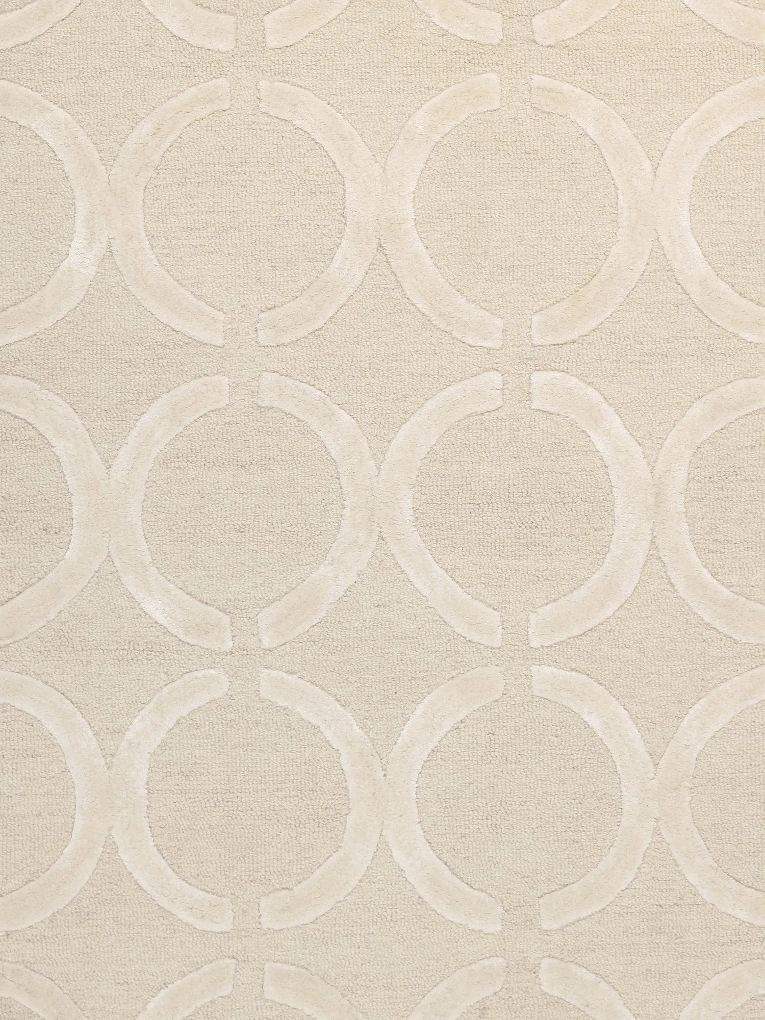 Edgy Collection Hand-Tufted Silk & Wool Area Rug- 4' 0" X 6' 0"