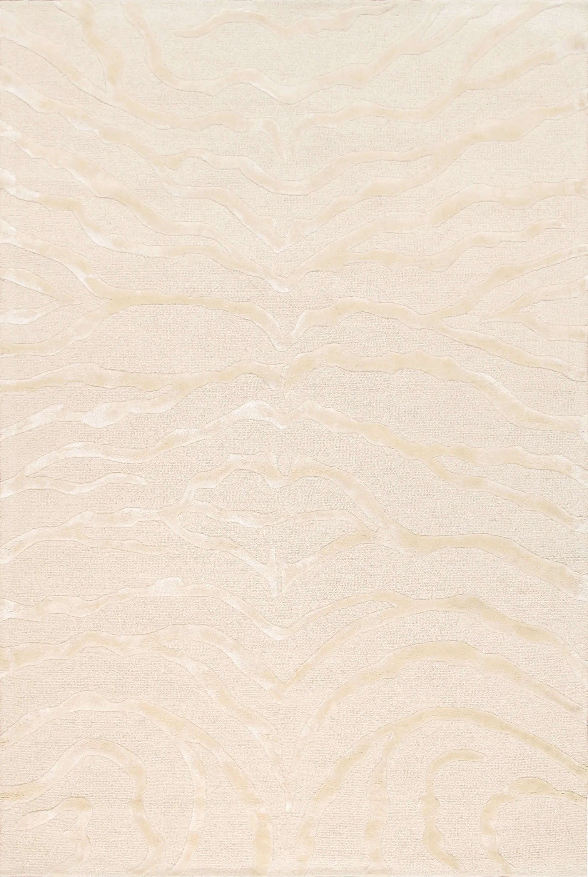 Edgy Collection Tufted Ivory Area Rug-12' 0" X 15' 0"