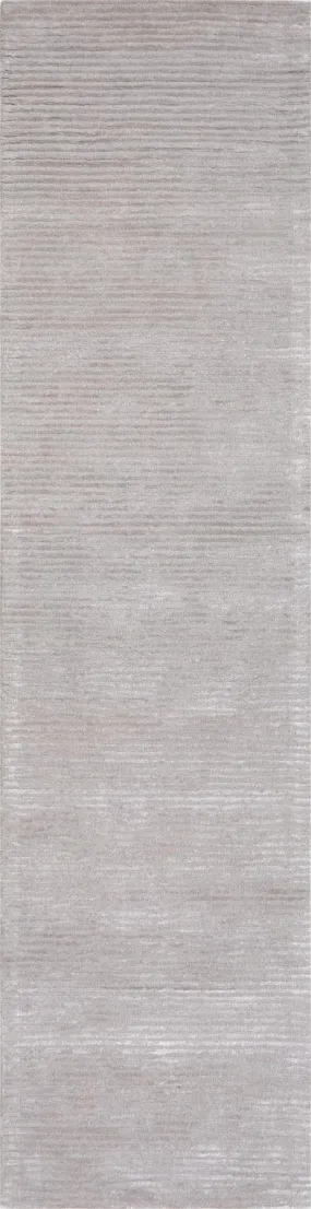 Edgy Collection Tufted Silver Area Rug- 2' 6" X 10' 0"