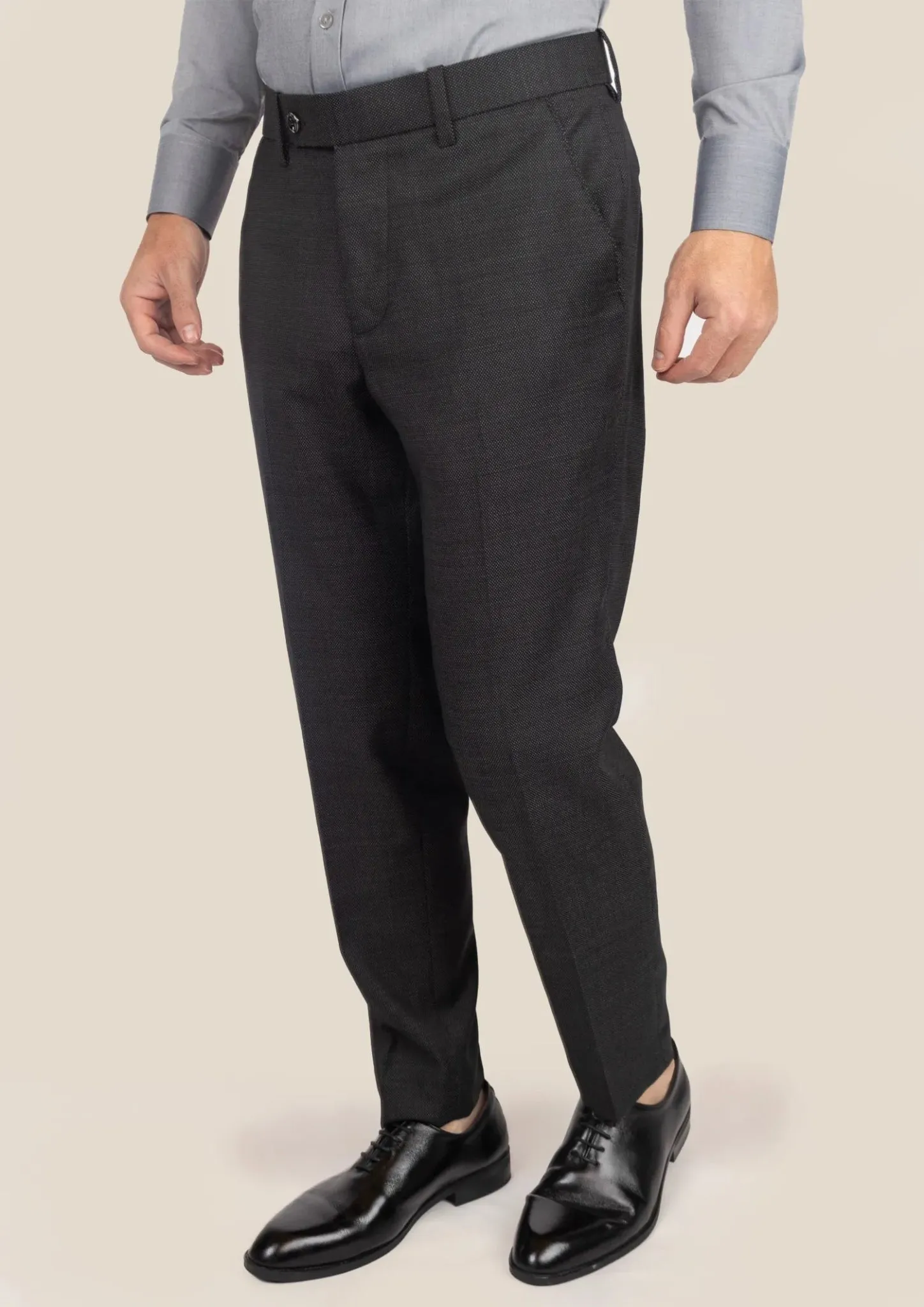 Ellis Black Pindot Suit