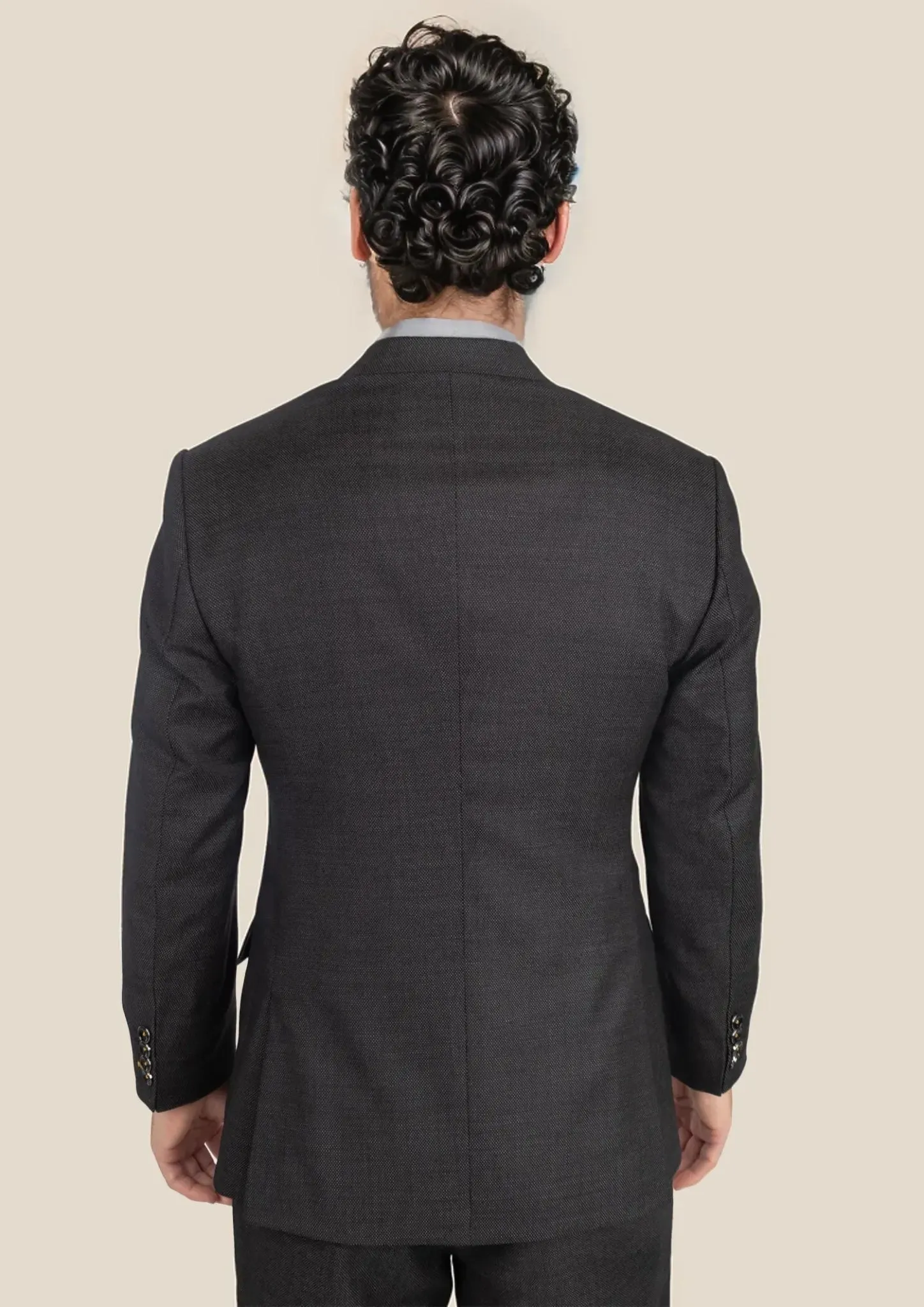 Ellis Black Pindot Suit