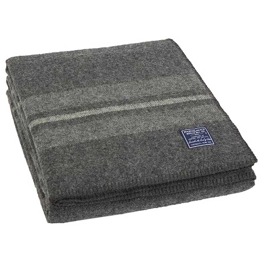 Factory Second Cabin Wool Blanket - Charcoal