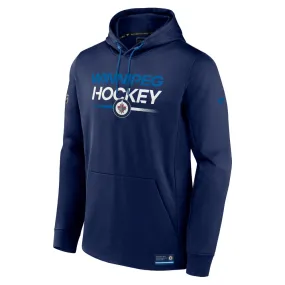 FANATICS WINNIPEG JETS AUTHENTIC PRO ADULT NAVY PULLOVER HOODIE