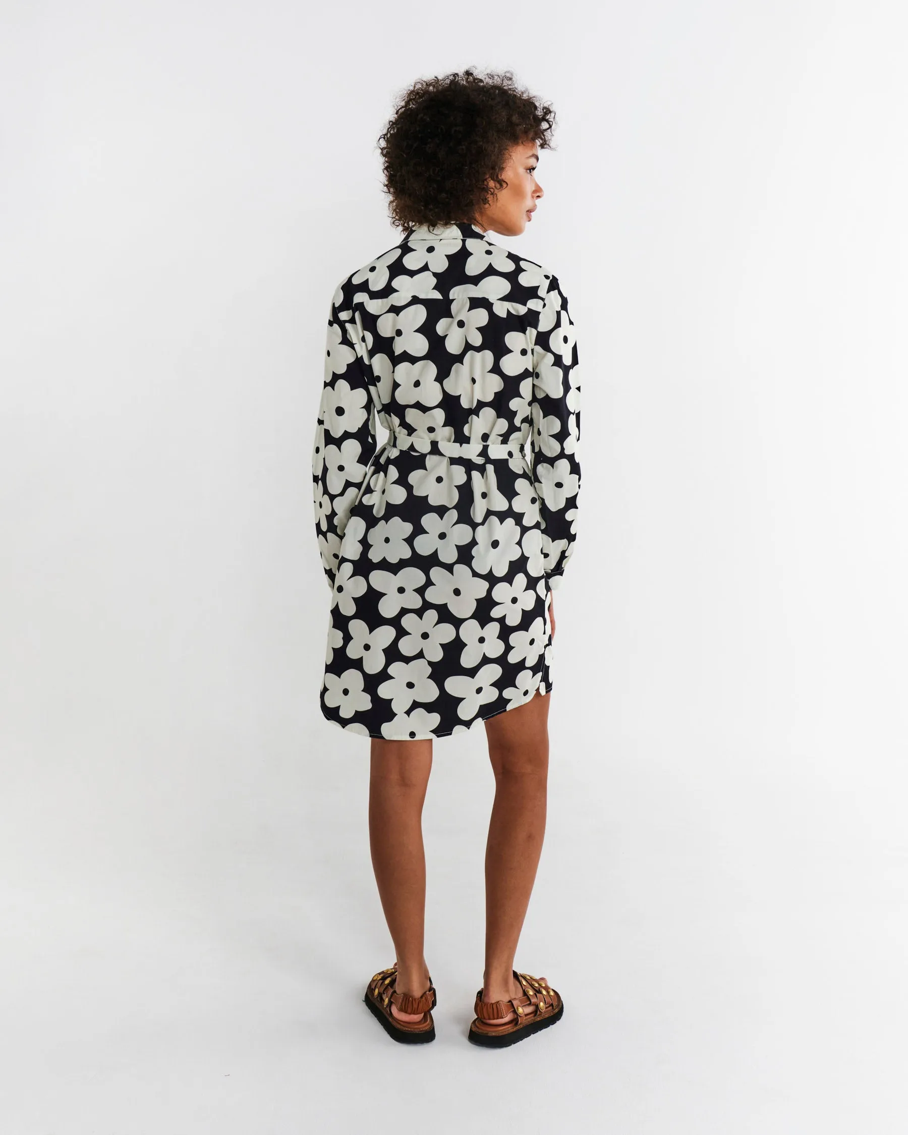 Flower Face Adult Sicilian Shirt Dress