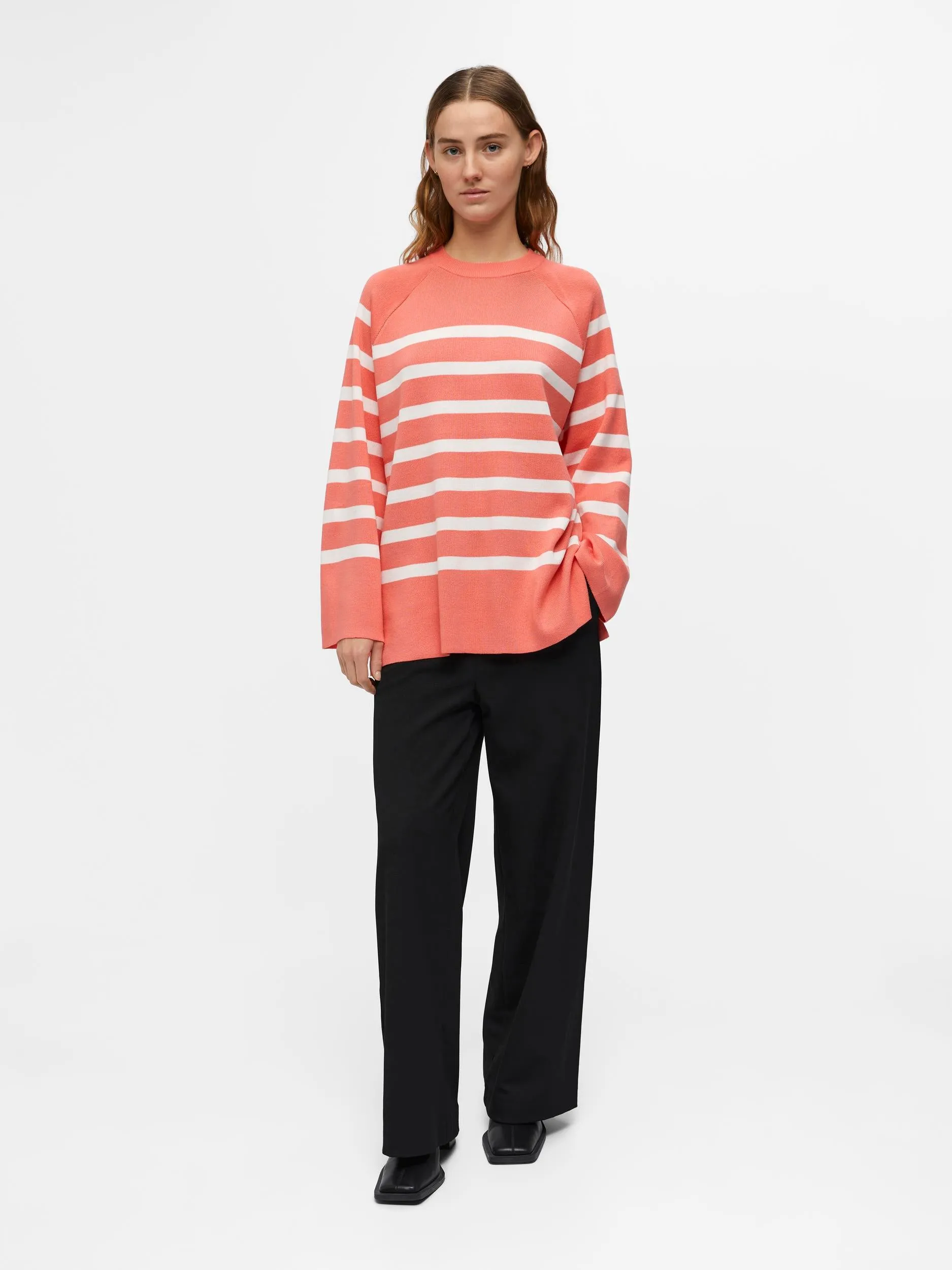 GEORGIA STRIPE JUMPER (PEACH)