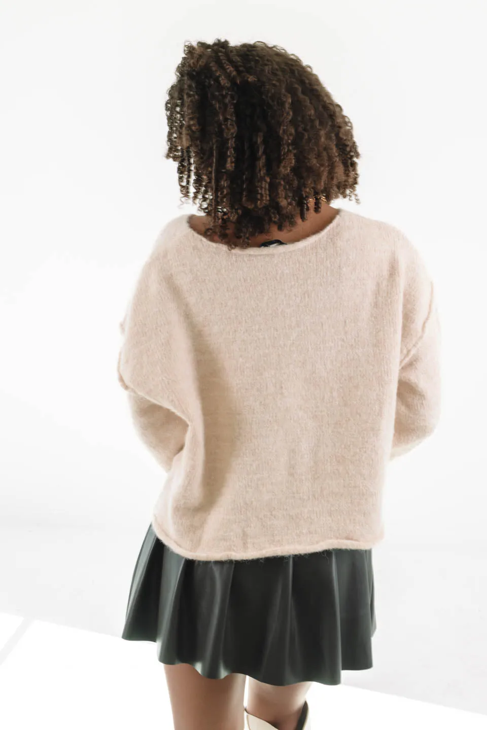 Give A Cold Shoulder Sweater - Cream