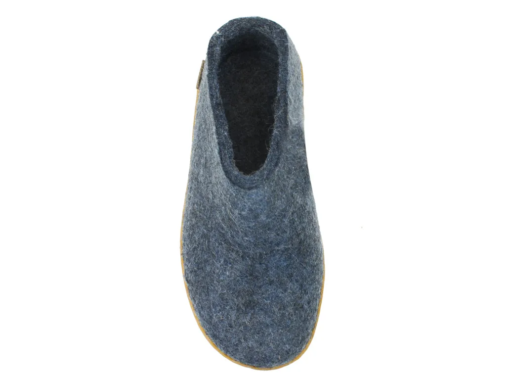 Glerups Slippers Denim Rubber Sole