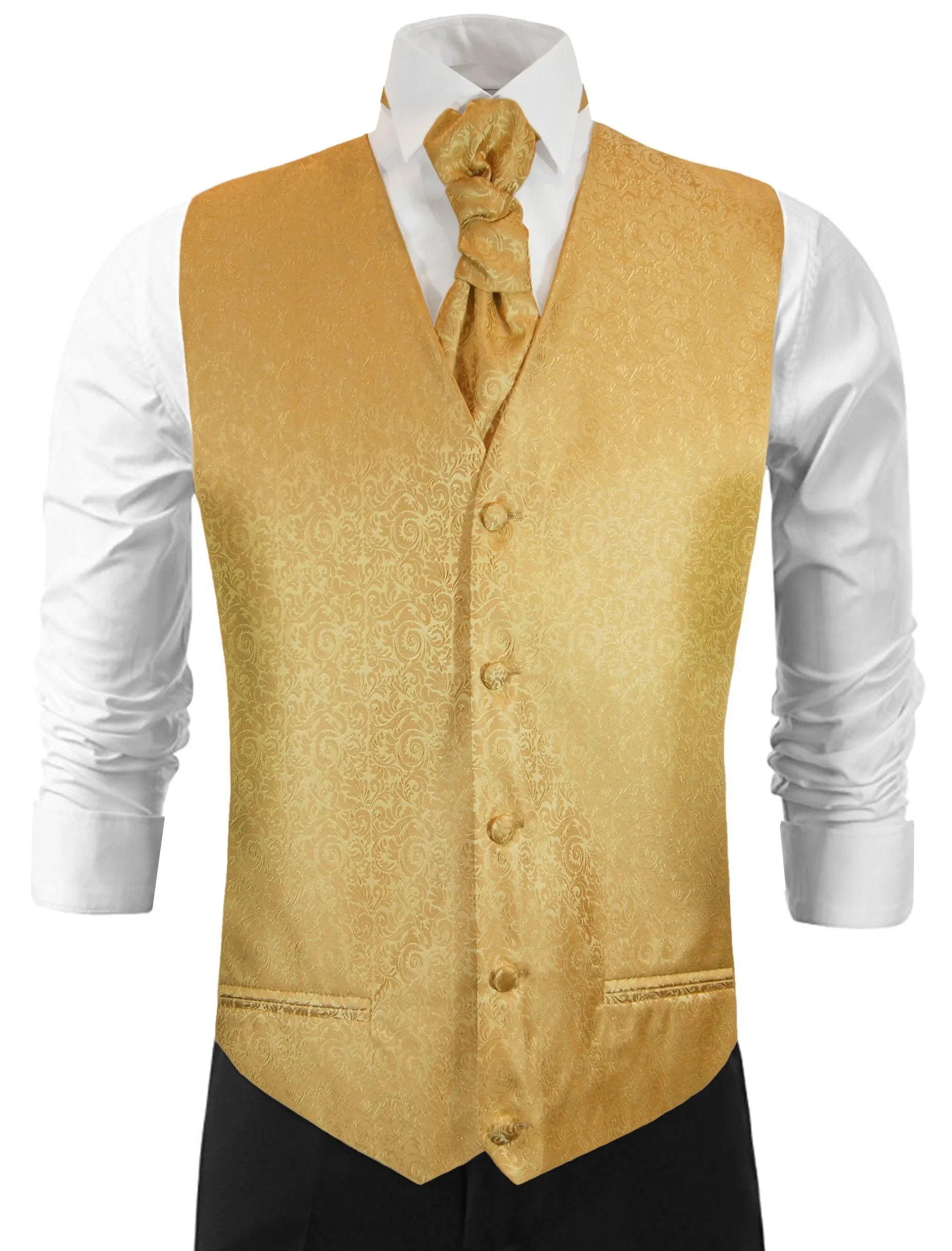 Gold Wedding Tuxedo Vest Set