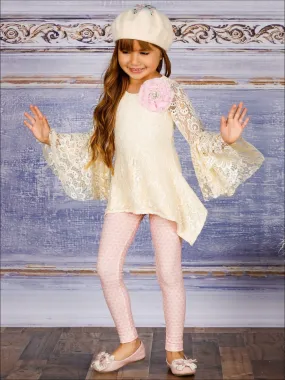 Grace In Lace Shark Bite Tunic And Legging Set