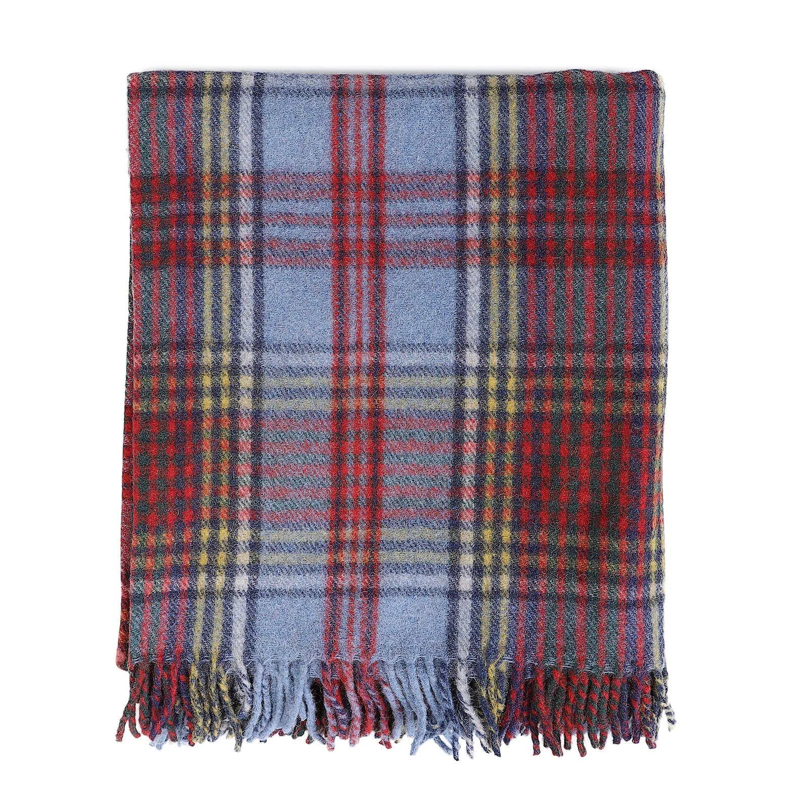 Highland Wool Blend Tartan Blanket / Throw Extra Warm Anderson