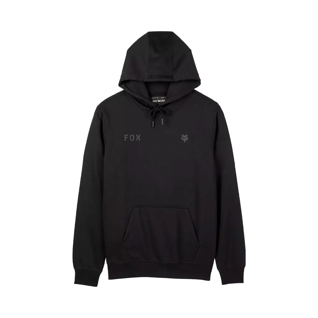 Hoodie Fox Mens Wordmark Fleece - Black