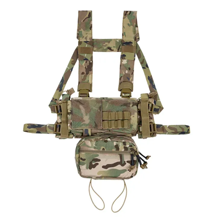 IDOGEAR MK3 Tactical Chest Rig Modular Lightweight Hunting Vest Full Set 5.56 Mag Pouch