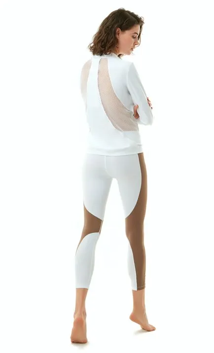 Jade White/Nude Leggings