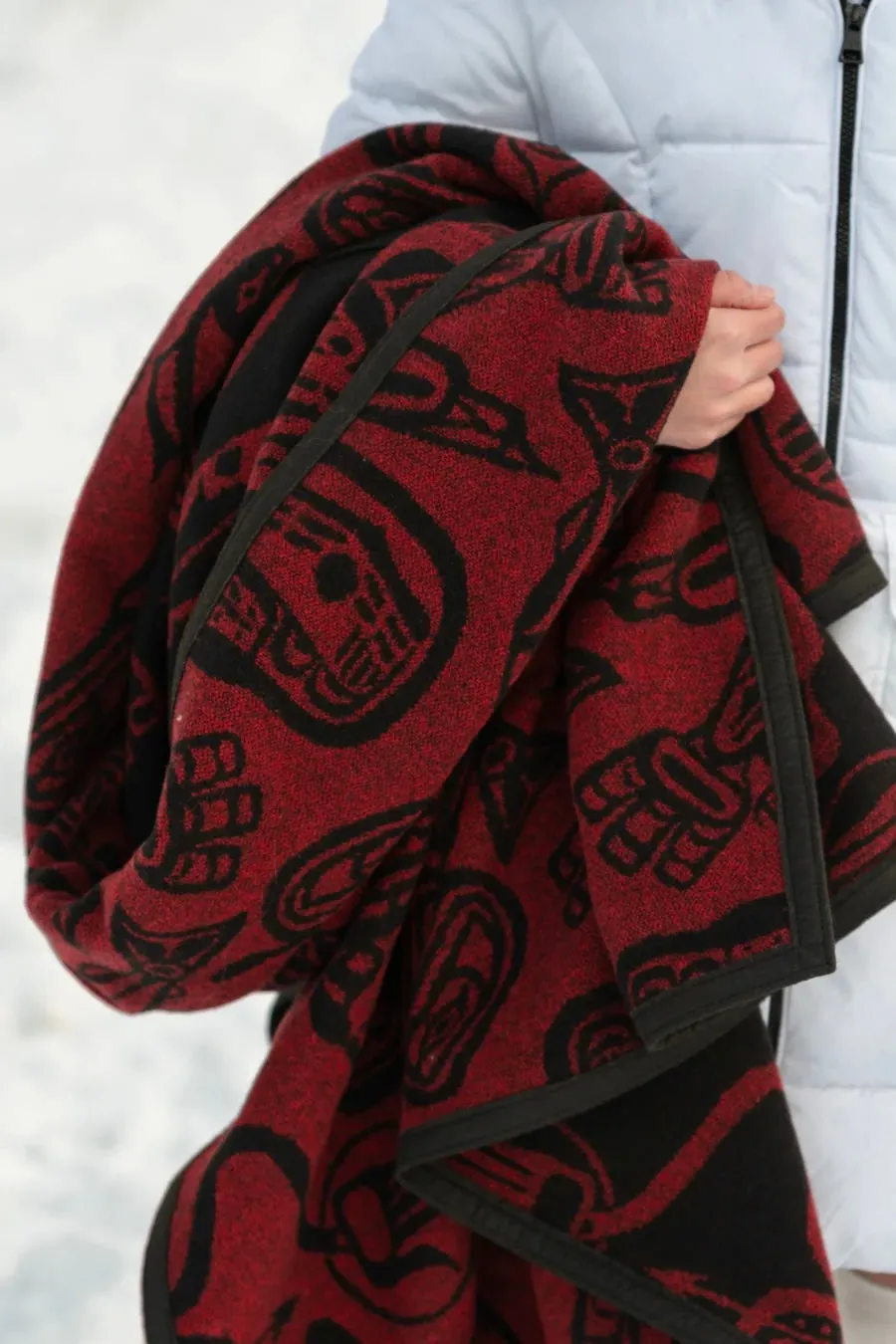 James Hart© Haida Dreamtime Wool Blanket