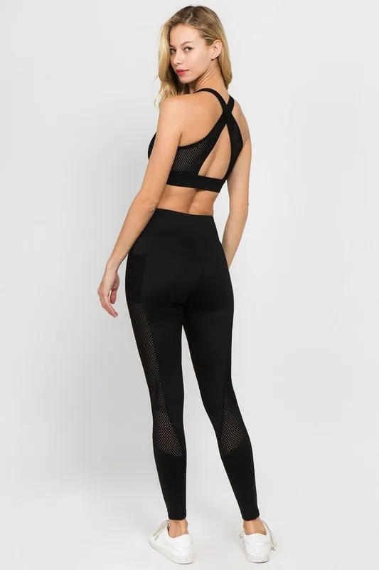 Jersey Mesh Leggings